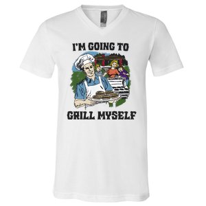 Im Going To Grill Myself V-Neck T-Shirt