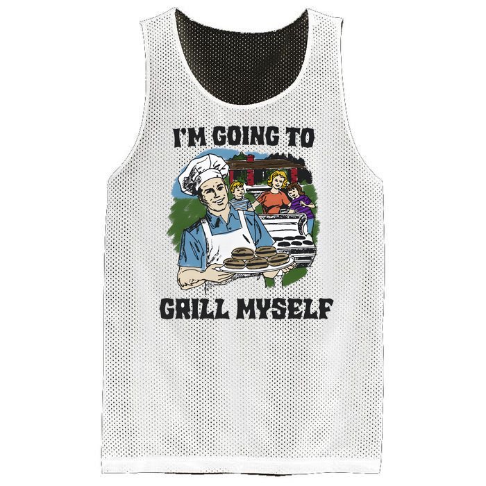 Im Going To Grill Myself Mesh Reversible Basketball Jersey Tank