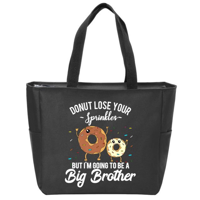 I'm Going To Be A Big Brother Pregnancy Announcement Quote Zip Tote Bag