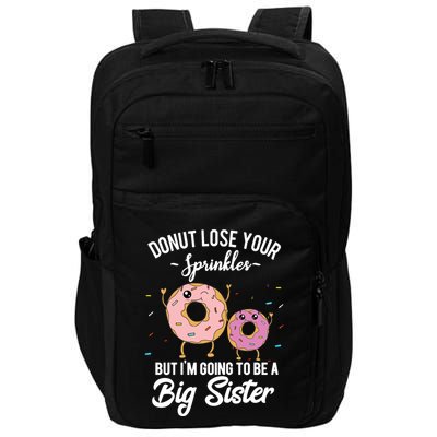 Im Going To Be A Big Sister Baby Announcement Donut Reveal Impact Tech Backpack