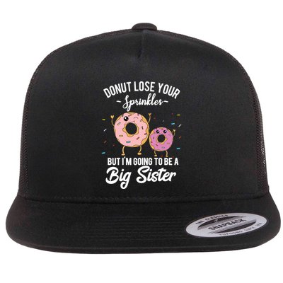 Im Going To Be A Big Sister Baby Announcement Donut Reveal Flatbill Hat