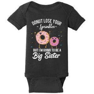 Im Going To Be A Big Sister Baby Announcement Donut Reveal Baby Bodysuit