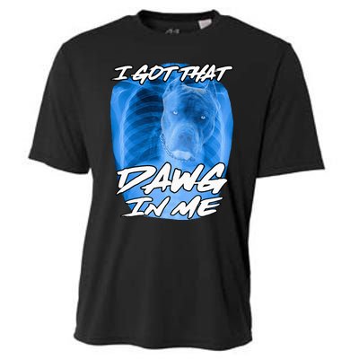 I Got That Dawg In Me Xray Pitbull Ironic Meme Viral Cooling Performance Crew T-Shirt