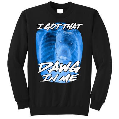 I Got That Dawg In Me Xray Pitbull Ironic Meme Viral Sweatshirt