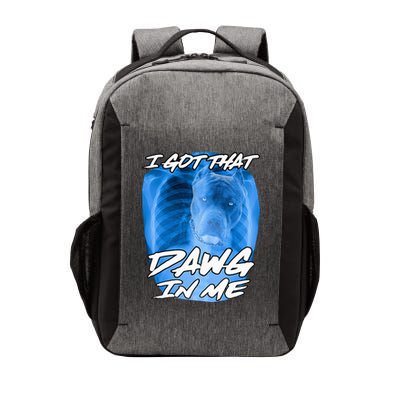 I Got That Dawg In Me Xray Pitbull Ironic Meme Viral Vector Backpack