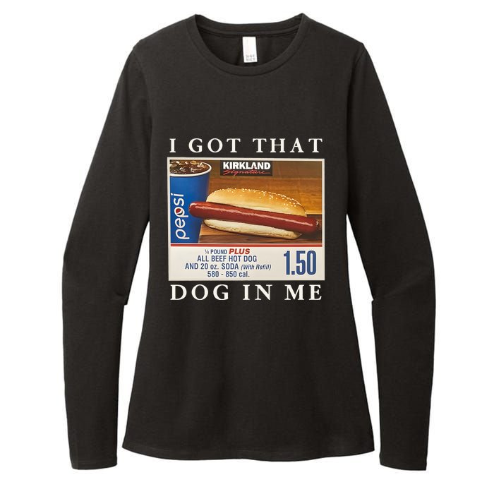 I Got That Hot Dog In Me Funny 4th of july Womens CVC Long Sleeve Shirt