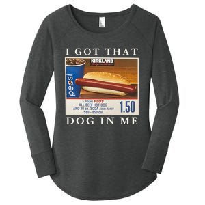 I Got That Hot Dog In Me Funny 4th of july Women's Perfect Tri Tunic Long Sleeve Shirt