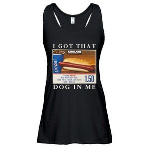 I Got That Hot Dog In Me Funny 4th of july Ladies Essential Flowy Tank