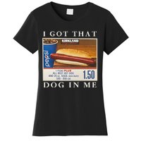 I Got That Hot Dog In Me Funny 4th of july Women's T-Shirt