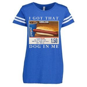 I Got That Hot Dog In Me Funny 4th of july Enza Ladies Jersey Football T-Shirt