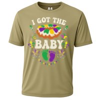 I Got The Baby Pregnancy Announcet Funny Mardi Gras Cooling Performance Crew T-Shirt