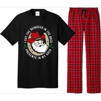 I Got The Reindeer In The Back Funny Cowboy Santa Parody Pajama Set