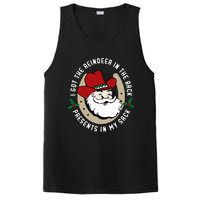 I Got The Reindeer In The Back Funny Cowboy Santa Parody PosiCharge Competitor Tank