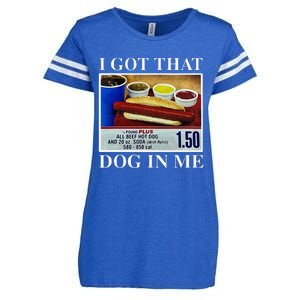 I Got That Dog In Me Funny Hot Dogs Combo Enza Ladies Jersey Football T-Shirt