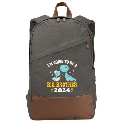 IM Going To Be A Big Brother 2024 Announcement Dinosaur Cotton Canvas Backpack