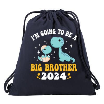 IM Going To Be A Big Brother 2024 Announcement Dinosaur Drawstring Bag