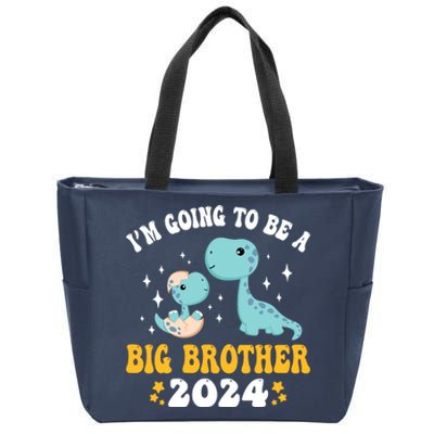 IM Going To Be A Big Brother 2024 Announcement Dinosaur Zip Tote Bag