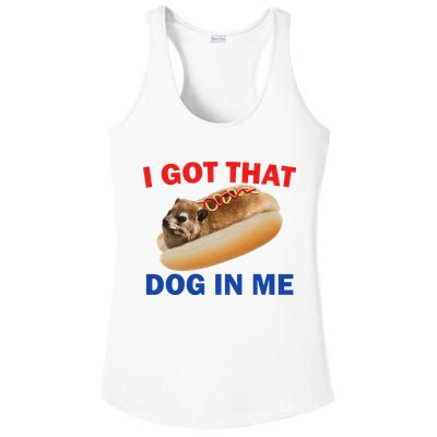I Got That Dog In Me Hyrax Dank Ladies PosiCharge Competitor Racerback Tank