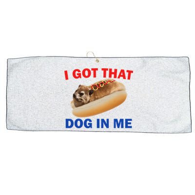 I Got That Dog In Me Hyrax Dank Large Microfiber Waffle Golf Towel