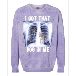 I Got That Dog In Me Xray Meme Colorblast Crewneck Sweatshirt