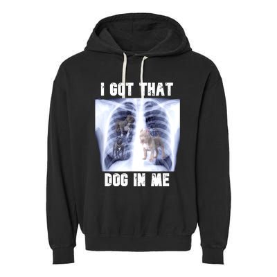 I Got That Dog In Me Xray Meme Garment-Dyed Fleece Hoodie