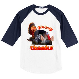 It’S Giving Thanks Turkey Thanksgiving Baseball Sleeve Shirt