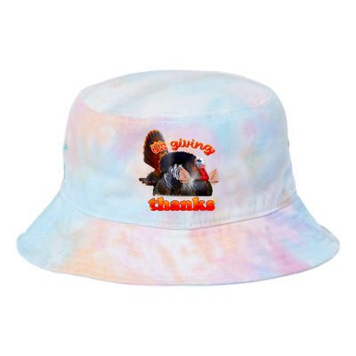 It’S Giving Thanks Turkey Thanksgiving Tie Dye Newport Bucket Hat