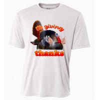 It’S Giving Thanks Turkey Thanksgiving Cooling Performance Crew T-Shirt