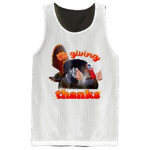 It’S Giving Thanks Turkey Thanksgiving Mesh Reversible Basketball Jersey Tank