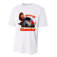 It’S Giving Thanks Turkey Thanksgiving Performance Sprint T-Shirt