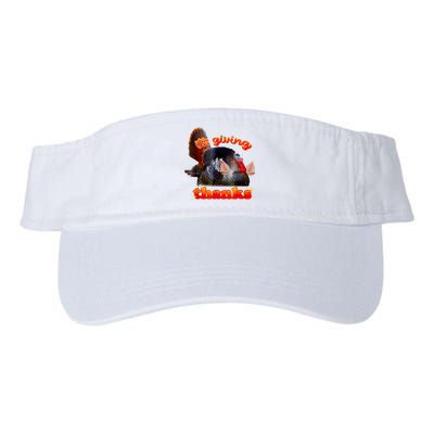 It’S Giving Thanks Turkey Thanksgiving Valucap Bio-Washed Visor