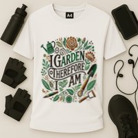 I Garden Therefore I Am Cooling Performance Crew T-Shirt