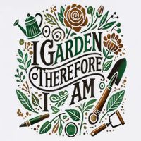 I Garden Therefore I Am Short Acrylic Beanie