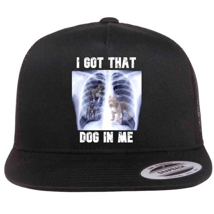 I Got That Dog In Me Xray Meme Flat Bill Trucker Hat