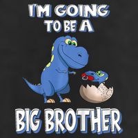 I'm Going To Be A Big Brother Dinosaur Adult Drive Performance Visor