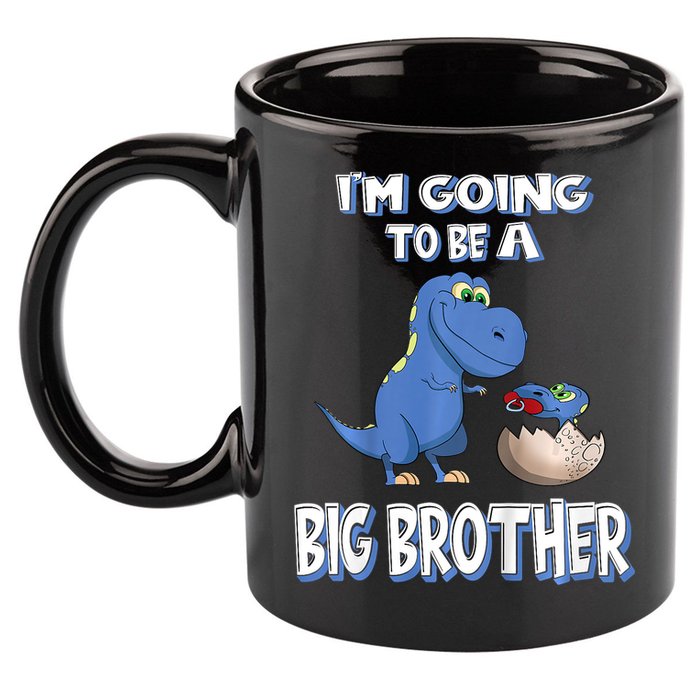 I'm Going To Be A Big Brother Dinosaur 11oz C Handle Ceramic Mug