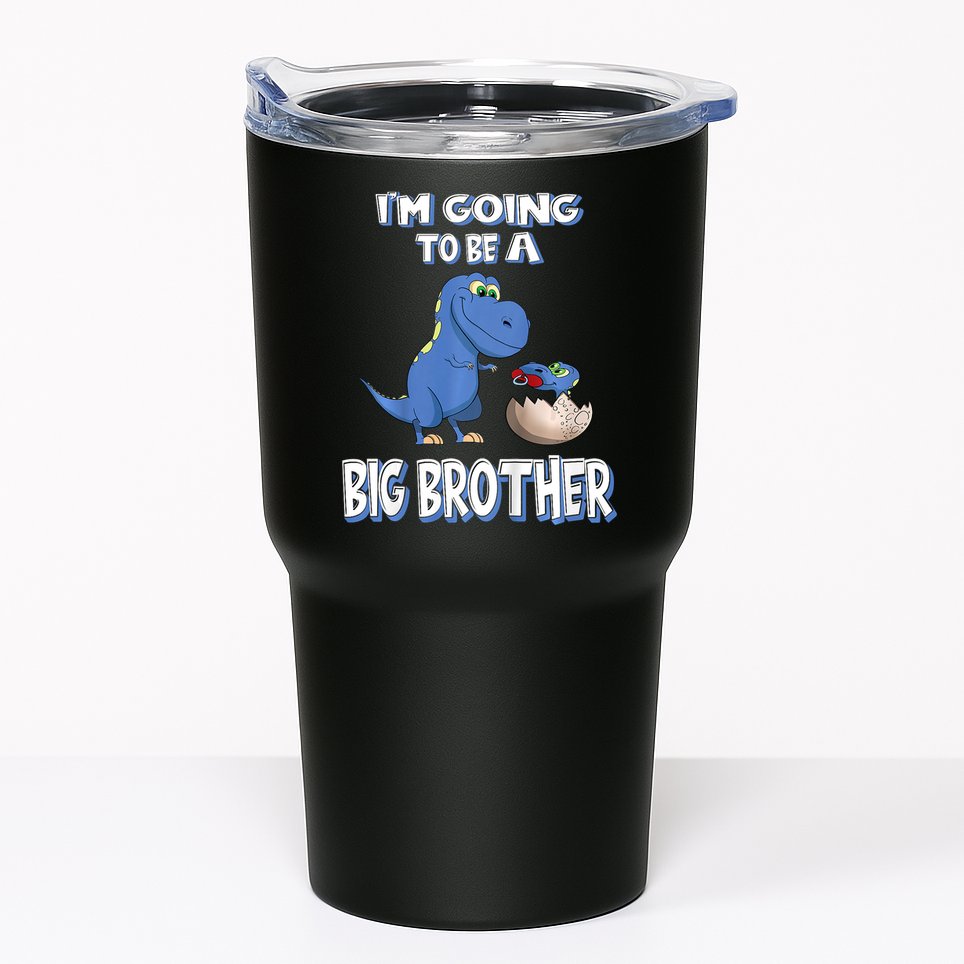 I'm Going To Be A Big Brother Dinosaur Tumbler