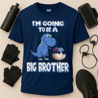 I'm Going To Be A Big Brother Dinosaur Cooling Performance Crew T-Shirt