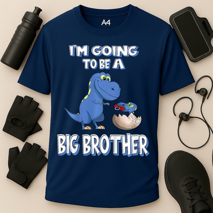 I'm Going To Be A Big Brother Dinosaur Cooling Performance Crew T-Shirt