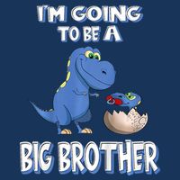 I'm Going To Be A Big Brother Dinosaur Cooling Performance Crew T-Shirt