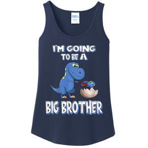 I'm Going To Be A Big Brother Dinosaur Ladies Essential Tank