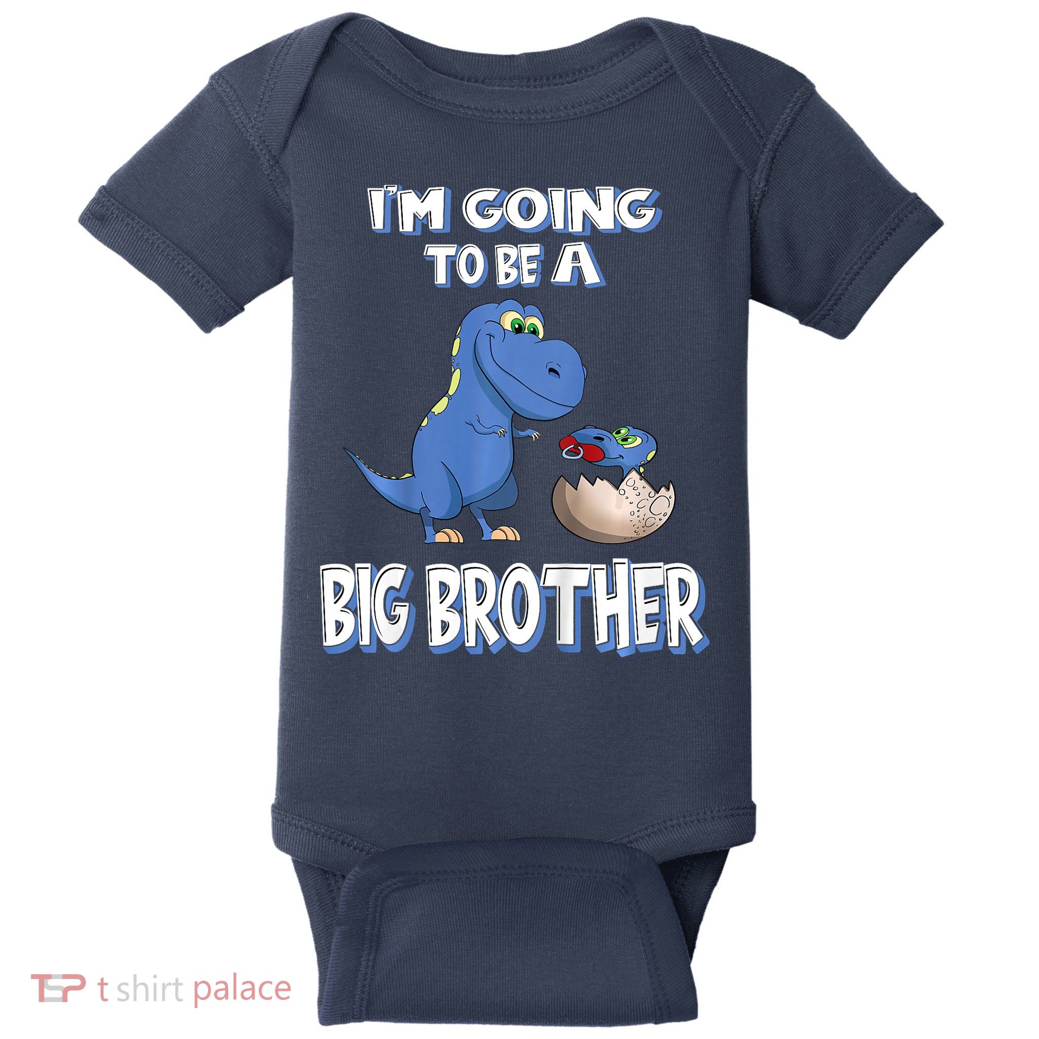 I'm Going To Be A Big Brother Dinosaur Baby Bodysuit