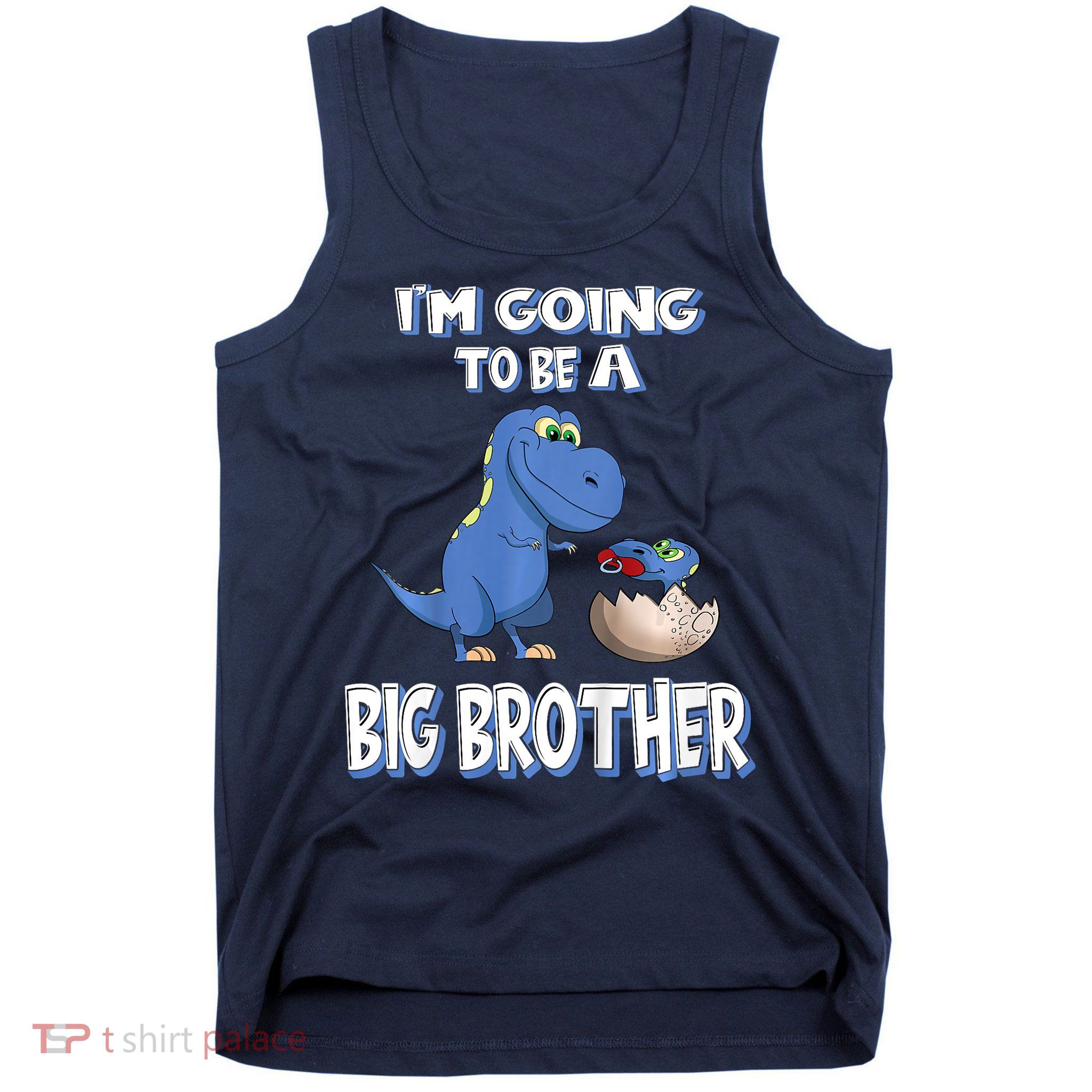 I'm Going To Be A Big Brother Dinosaur Tank Top