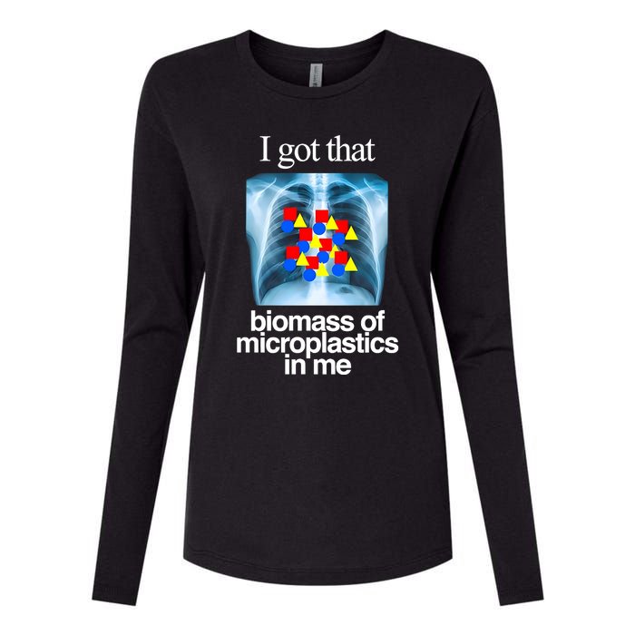 I Got That Biomass Of Microplastics In Me Womens Cotton Relaxed Long Sleeve T-Shirt