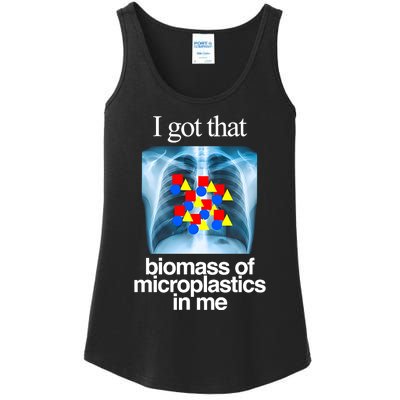 I Got That Biomass Of Microplastics In Me Ladies Essential Tank