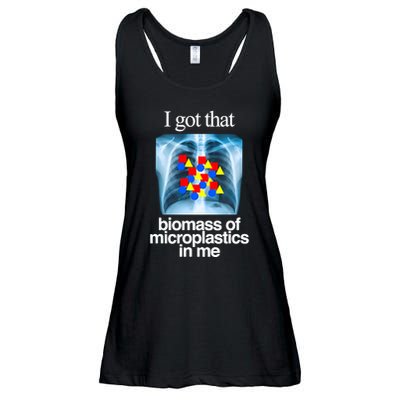 I Got That Biomass Of Microplastics In Me Ladies Essential Flowy Tank