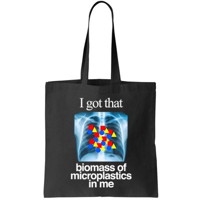 I Got That Biomass Of Microplastics In Me Bag