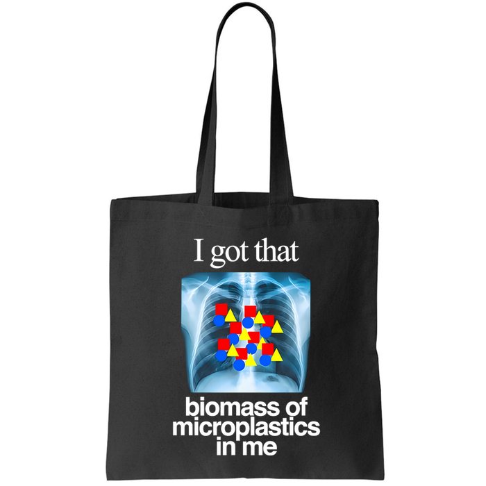 I Got That Biomass Of Microplastics In Me Bag