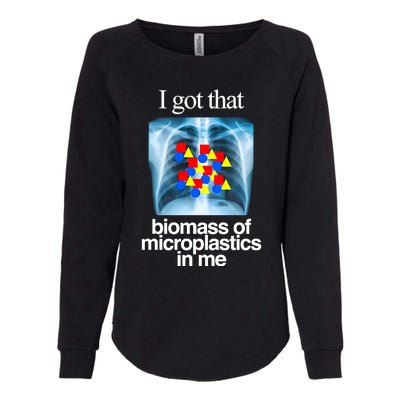 I Got That Biomass Of Microplastics In Me Womens California Wash Sweatshirt