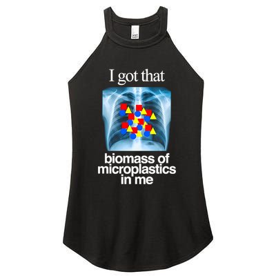 I Got That Biomass Of Microplastics In Me Women's Perfect Tri Rocker Tank